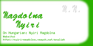 magdolna nyiri business card